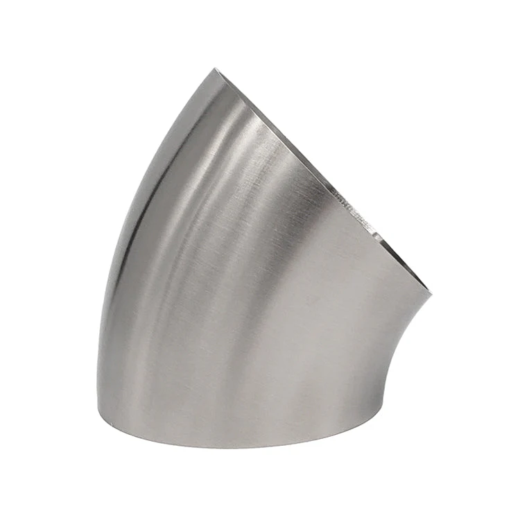 2.000" OD x 0.039" (1mm) Tight Radius 45° Mandrel Bend - (2.200" CLR) - CP1 Titanium