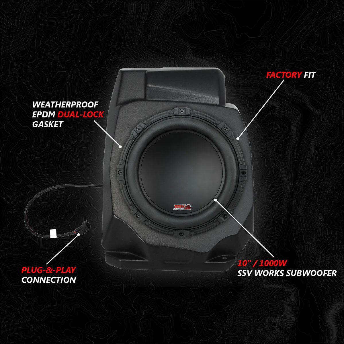 2020-2024 Polaris® RZR PRO Series Phase-5 V-Spec 6-Speaker 1400watt System for Ride Command - Image 4