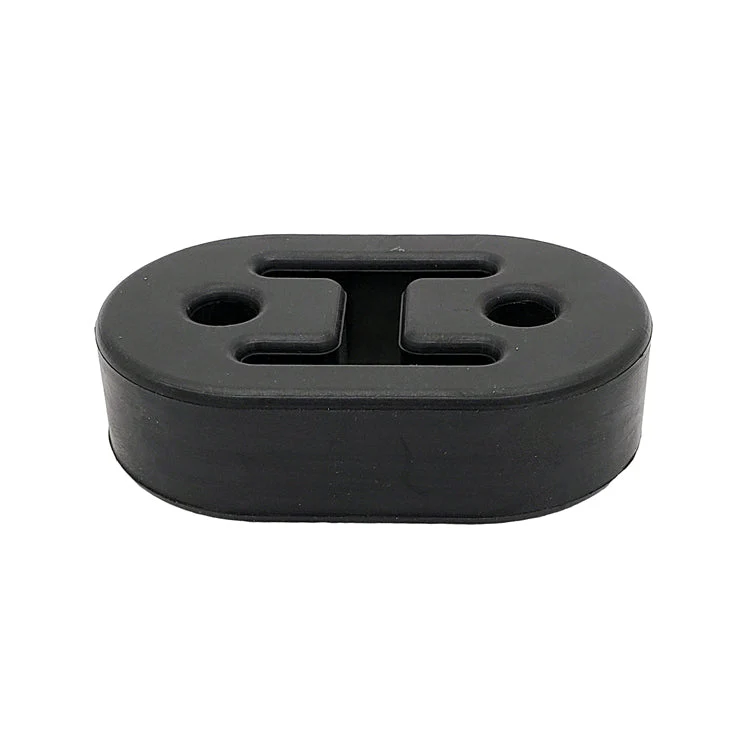3/8" ID Exhaust Hanger Rod Support (Sold Individually) - Black Rubber (74mm Long)