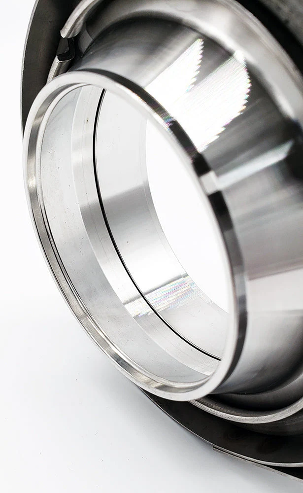 4.500" x 4.000" Reducing V-Band Assembly "Male/Female" 304 Stainless - Quick Release Clamp - Image 2