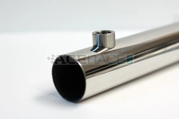 M18 x 1.5 O2 Sensor Bung - Coped for 1.500"-2.500" OD Tube - CP2 Titanium - Image 3