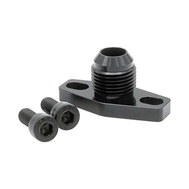 Oil Drain Flange -10AN Male Flare with O-Ring Style Seating Surface (1.500" - 1.750" Bolt Circle)
