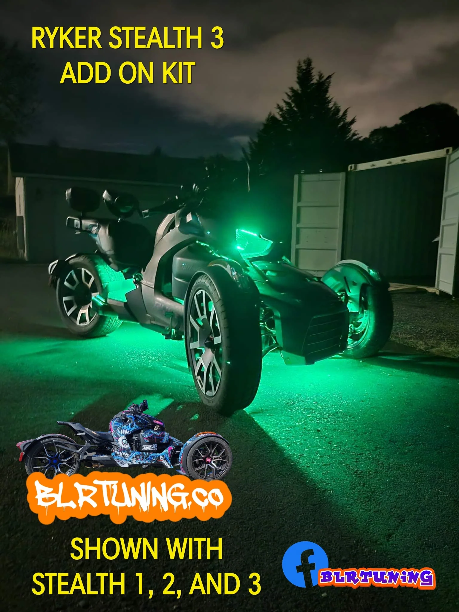 STEALTH 3 ADD-ON LED KIT FOR CAN-AM RYKER - Image 20