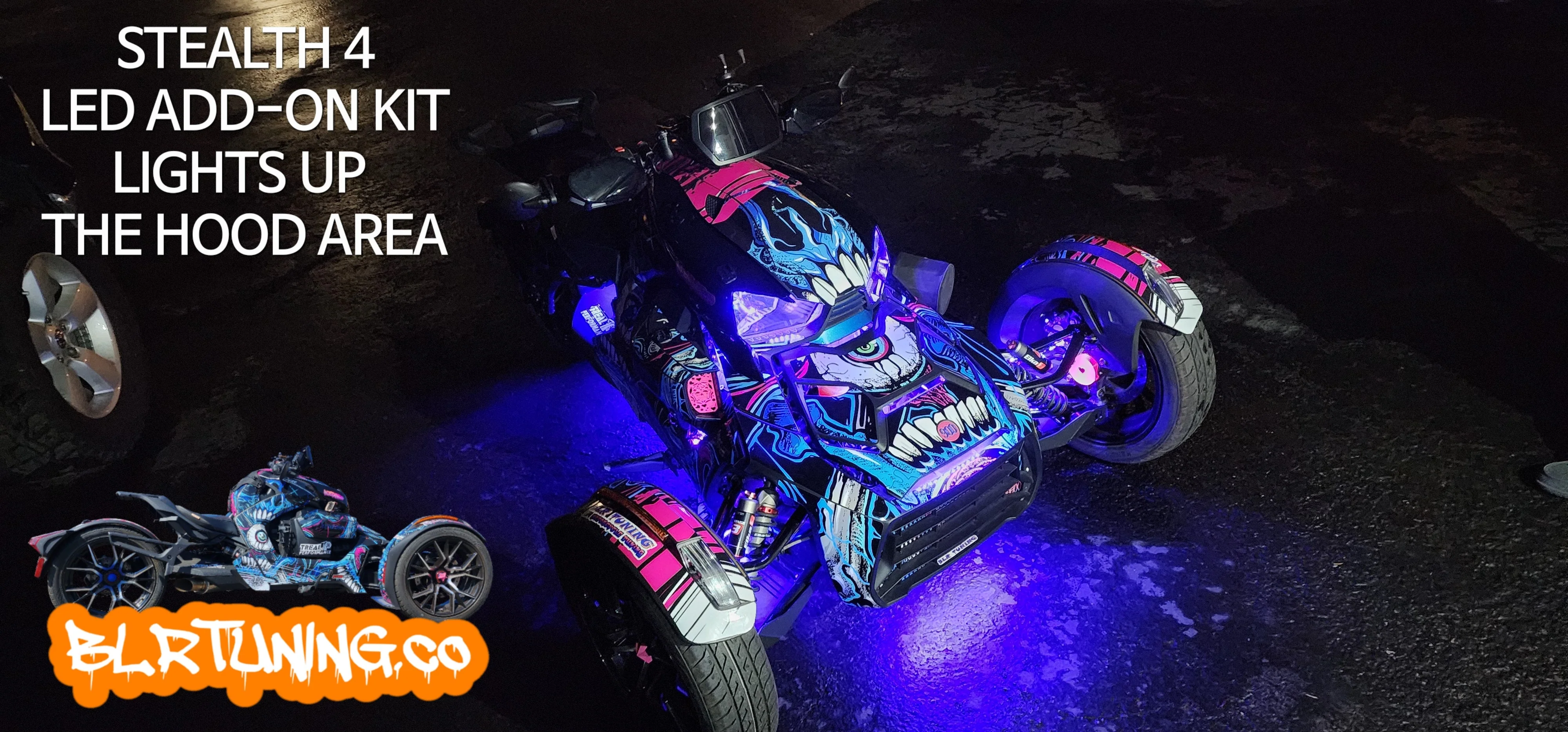 STEALTH 4 LED ADD-ON KIT FOR CAN-AM RYKER - Image 10
