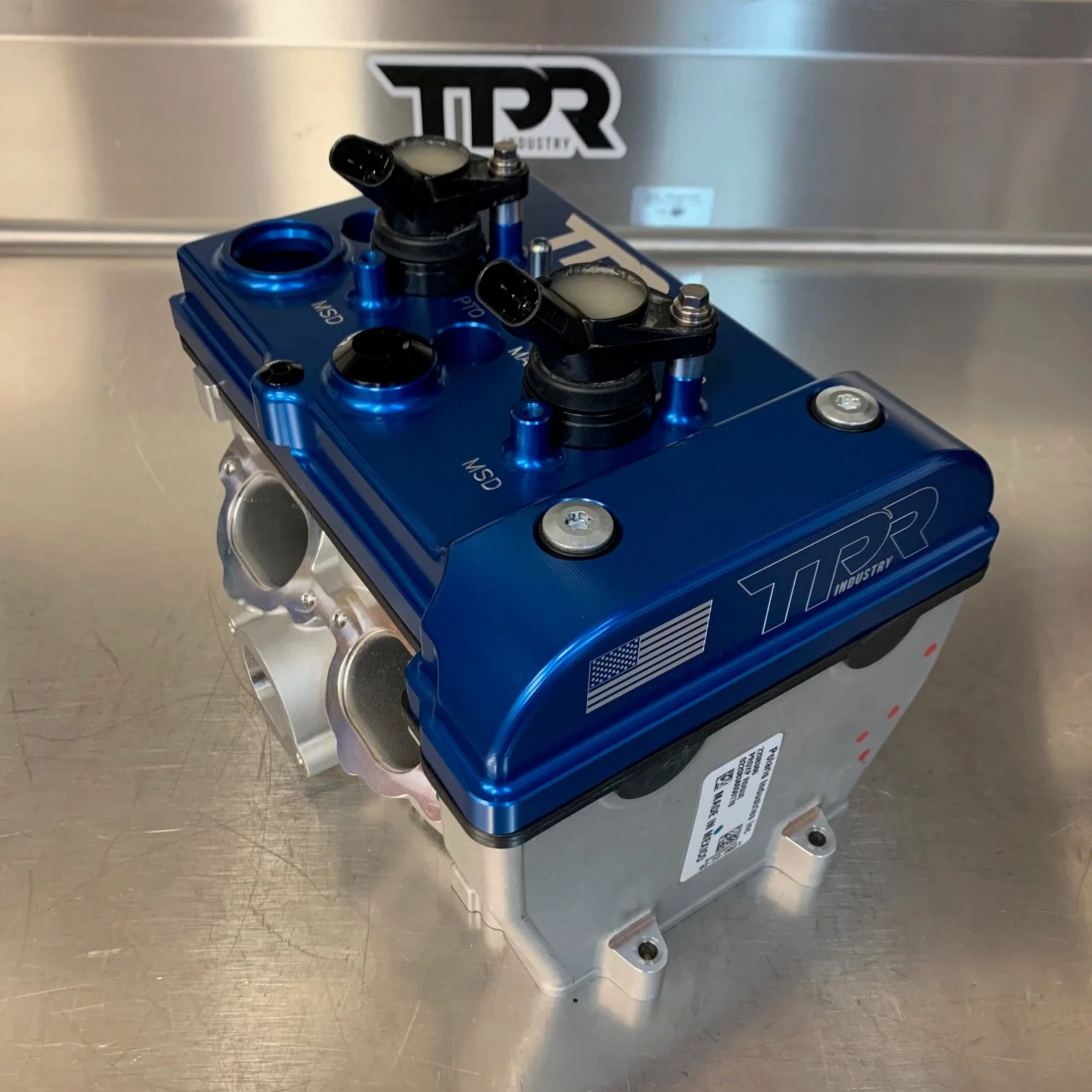 TPR016 - BLUE Billet Valve Cover - Turbo R / Pro XP - Image 4