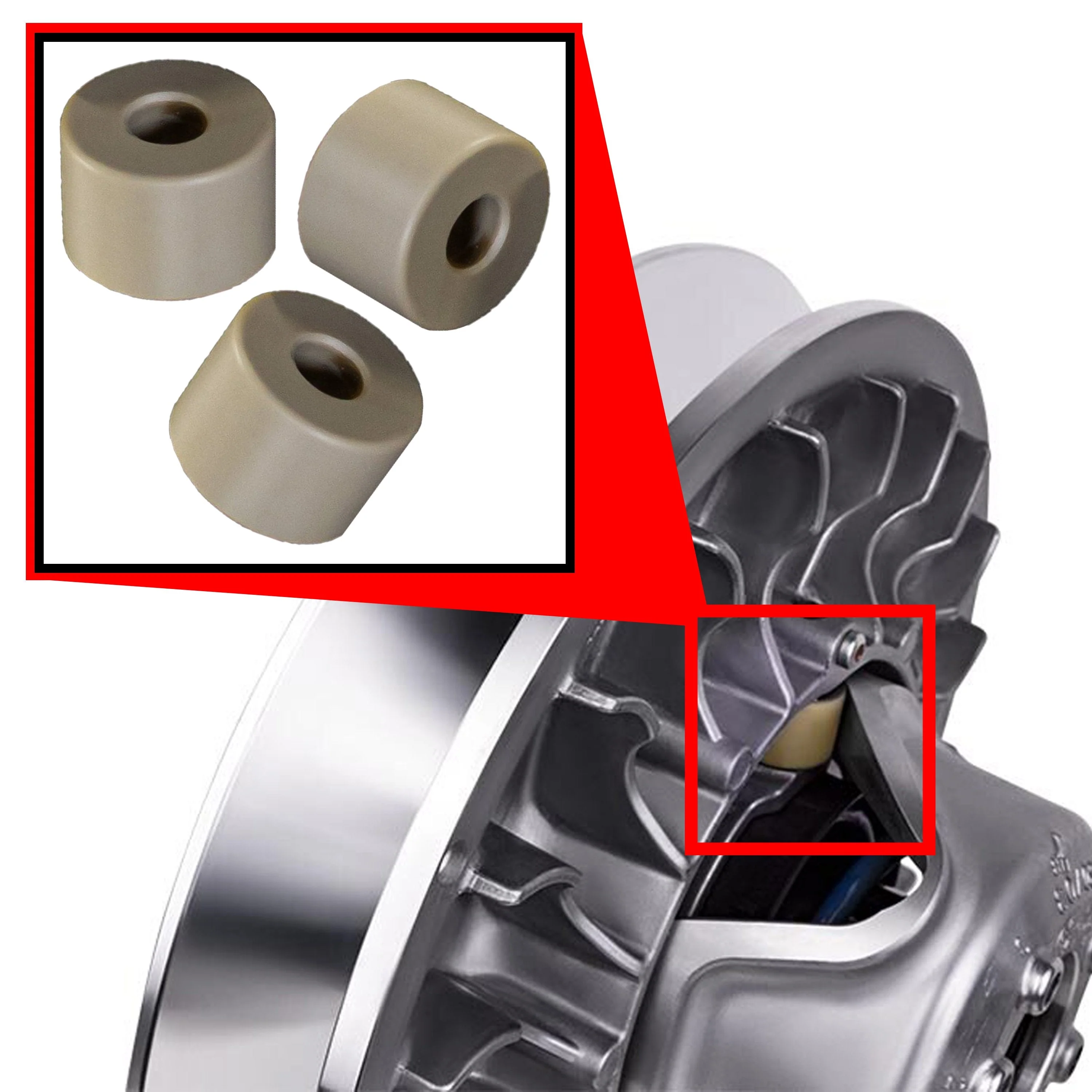 WSRD Secondary Roller Set | Can-Am X3 & Defender - Image 4